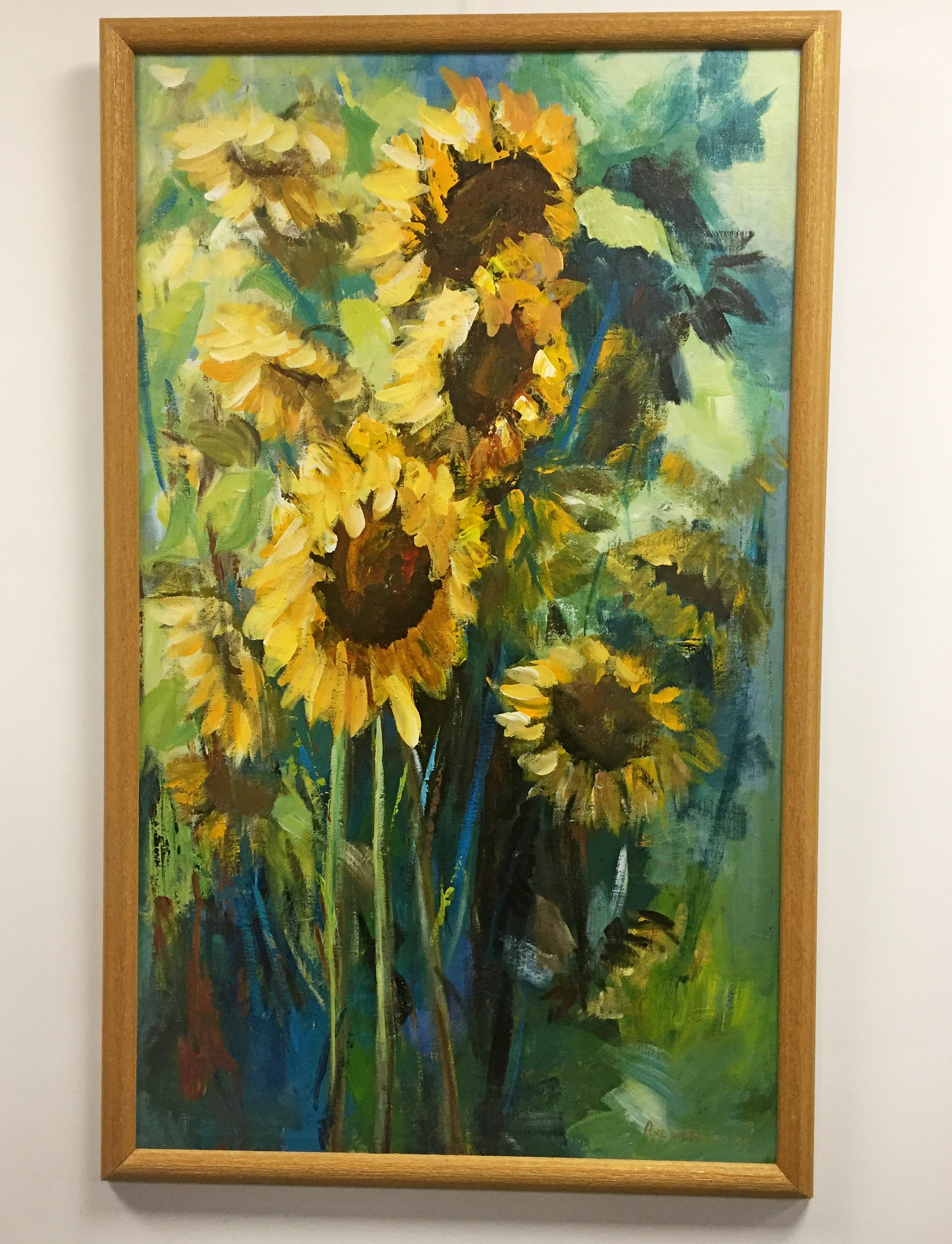 Niet of onleesbaar gesigneerd - zonnenbloemen verkocht voor € 1!