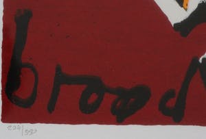 Herman Brood - Zeefdruk: Moeder en kind - (Zeer nette lijst!) kopen? Bied vanaf 250!