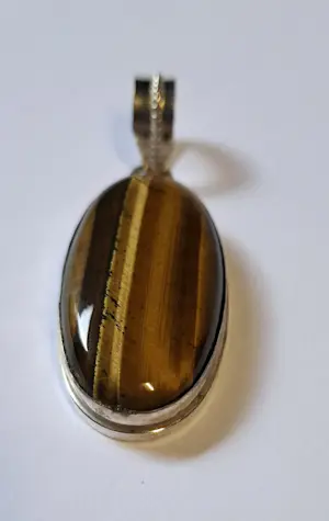 Nieuw Grote tijgeroog hanger 925 zilver kopen? Bied vanaf 55!