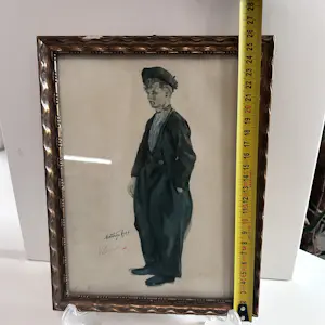 Matthijs Hage - Volendam- Portret van een Jongen Met Volendam Kostuum Gesigneerd kopen? Bied vanaf 35!