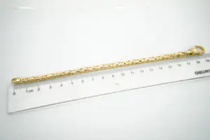 59 - Nieuwe en massief 18 Krt geel-gouden armband - Konings schakel - ZWAAR! kopen? Bied vanaf 1260!