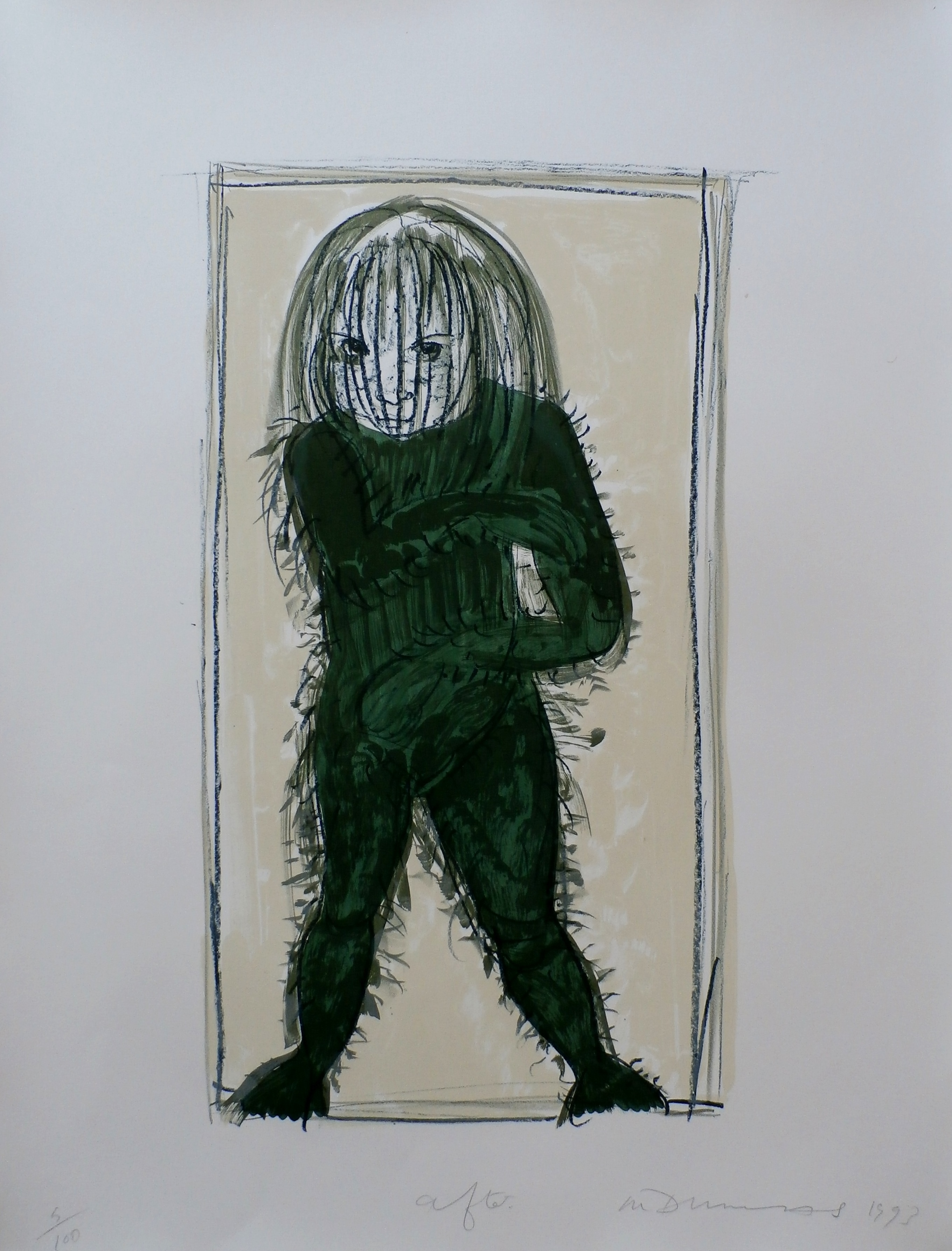 Marlene Dumas - litho: After - 1993 verkocht voor € 1400!