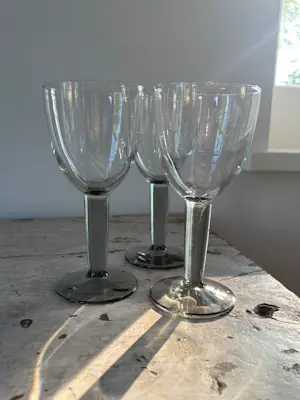 Bormioli Rocco - Set van 3 wijnglazen met geribbelde voet uit de jaren 60 kaufen? Bieten Sie von 38!