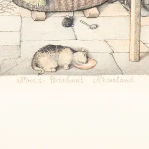 Jan Strube - Boeren interieur omstreeks 1900 Noord-Brabant, Nederland kopen? Bied vanaf 75!