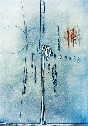 Jan Montyn - Space, aquatint ets verkocht voor € 115!