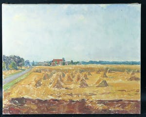 Wibbo Hartman - Acryl op doek, Haveroogst kopen? Bied vanaf 1!