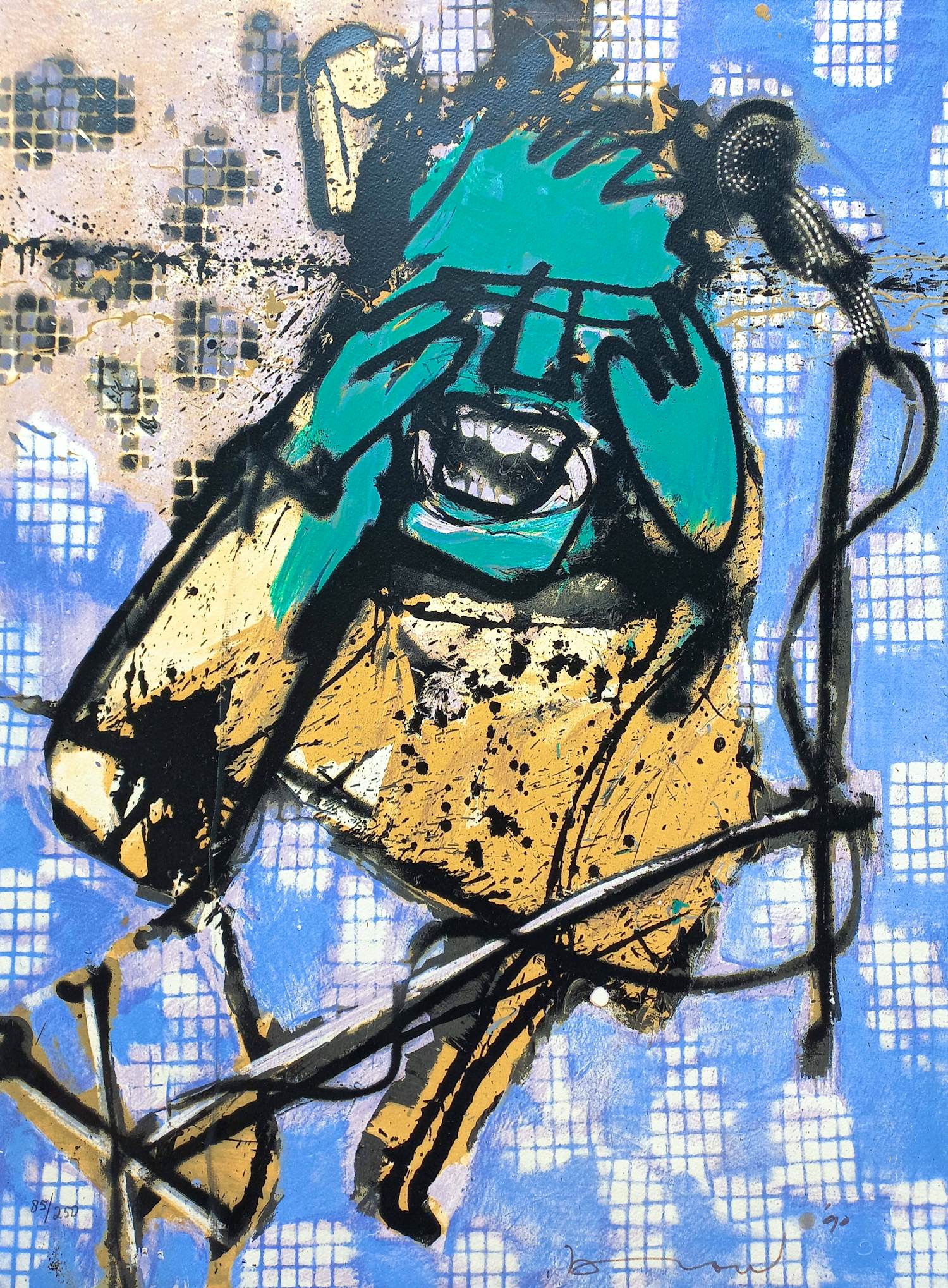 Herman Brood - De zanger, zeefdruk kopen? Bied vanaf 20!