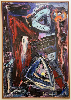 Buy Jac Gijzen - Olieverf op doek | 'Een afgebroken verlangen 4' | 1989 (Groot werk)? Bid from 1!