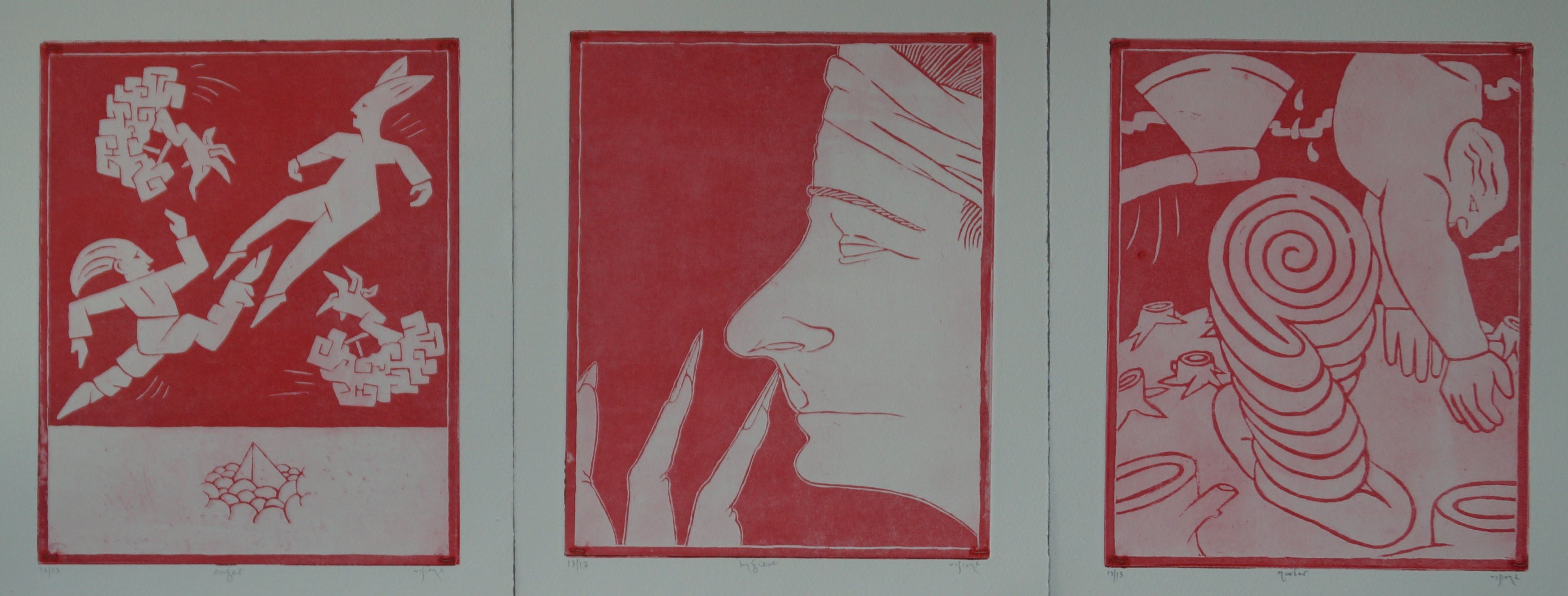 Mark Visione - 3 etsen: anger - hygiene - murder kopen? Bied vanaf 25!