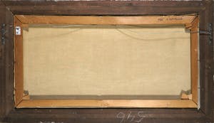 Niet of onleesbaar gesigneerd - Olieverf op doek, Gezicht op een plas - Ingelijst kopen? Bied vanaf 1!