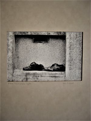 Niet of onleesbaar gesigneerd - Intrigerende originele SilverPrint "Père-Lachaise 1986" gesigneerd kopen? Bied vanaf 10!