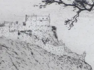 Jan Poortenaar - Edinburgh Castle - Ets kopen? Bied vanaf 40!