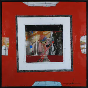 Kantcho Kanev - Gemengde techniek op paneel, Zonder titel - Ingelijst kopen? Bied vanaf 100!