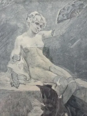 Felicien Rops - Canicule. Portret vrouw. kopen? Bied vanaf 229!