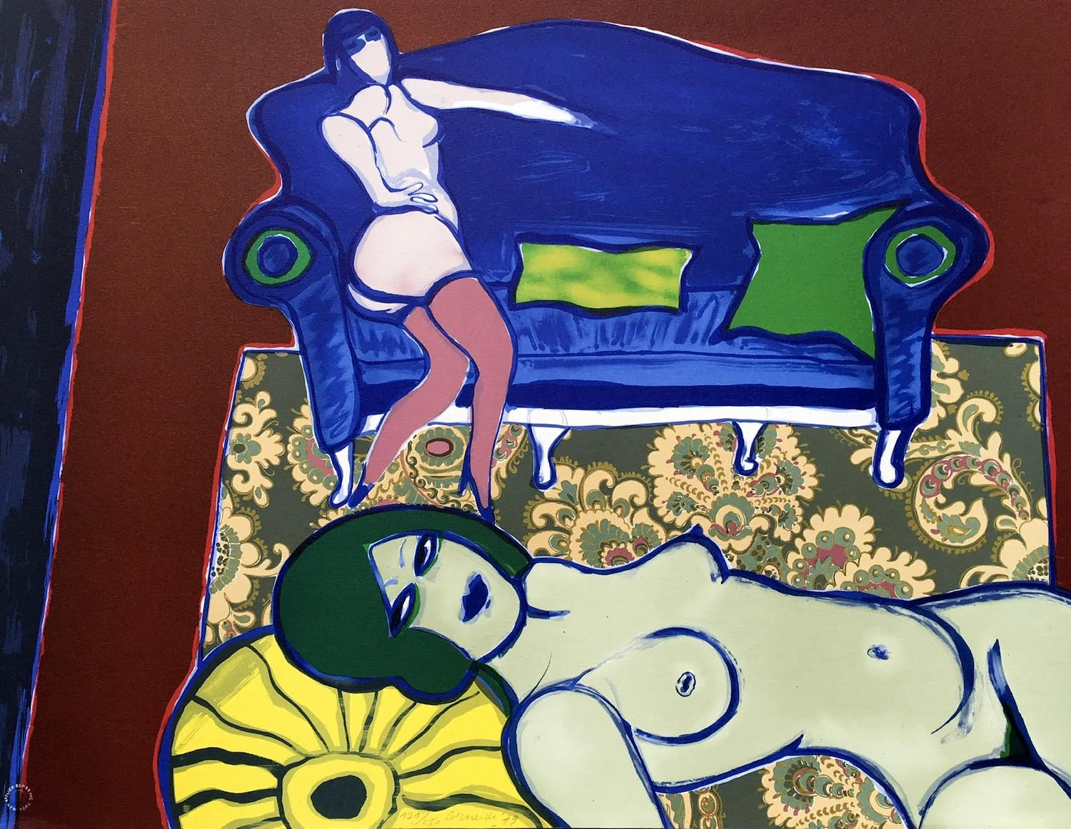 Corneille - litho ‘Le Divan Bleu’ - 1979 verkocht voor € 285!