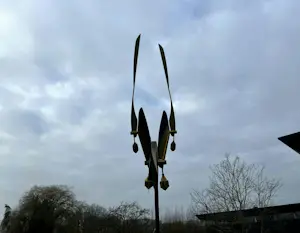 Jorg Wiele - Einzigartige kinetische/bewegliche Skulptur (Messing, Stahl, Kupfer) + 3 Bücher kopen? Bied vanaf 3000!