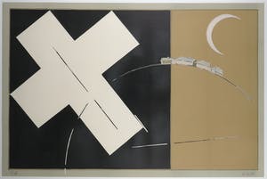 Eduard Steinberg - Litho, Z.T. Memoire de la liberte - Ingelijst (Groot) kopen? Bied vanaf 100!