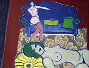 Corneille - New York Rooms - Le Divan Blue - handgesigneerde lithografie kopen? Bied vanaf 290!