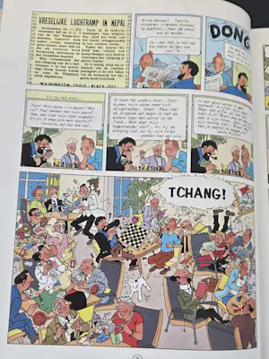 Jim van der Woude - Grafische intepretatie van de strip "Kuifje in Tibet" kopen? Bied vanaf 100!
