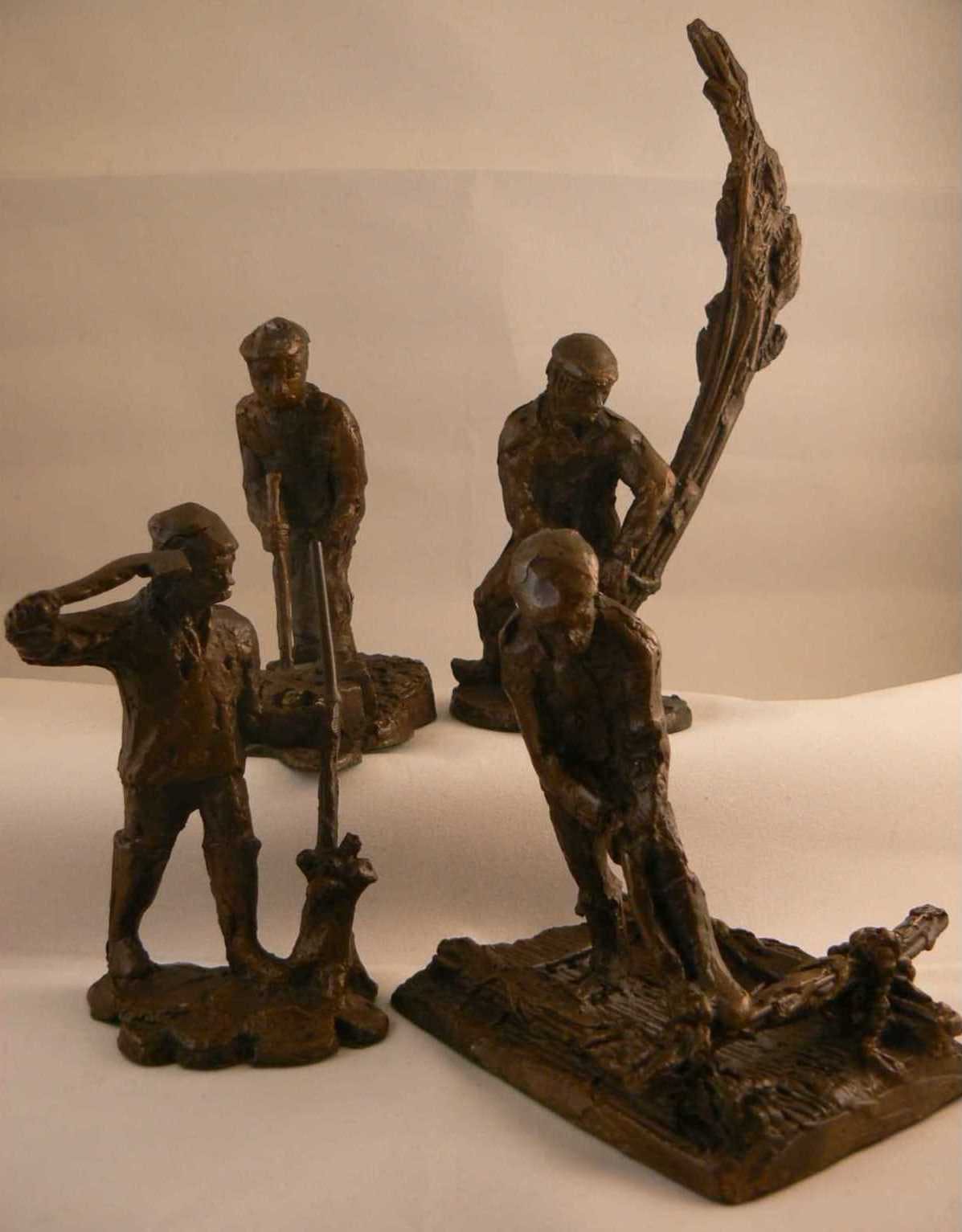 Jaap Hartman - Biesbosch werkers. verkocht voor € 180!