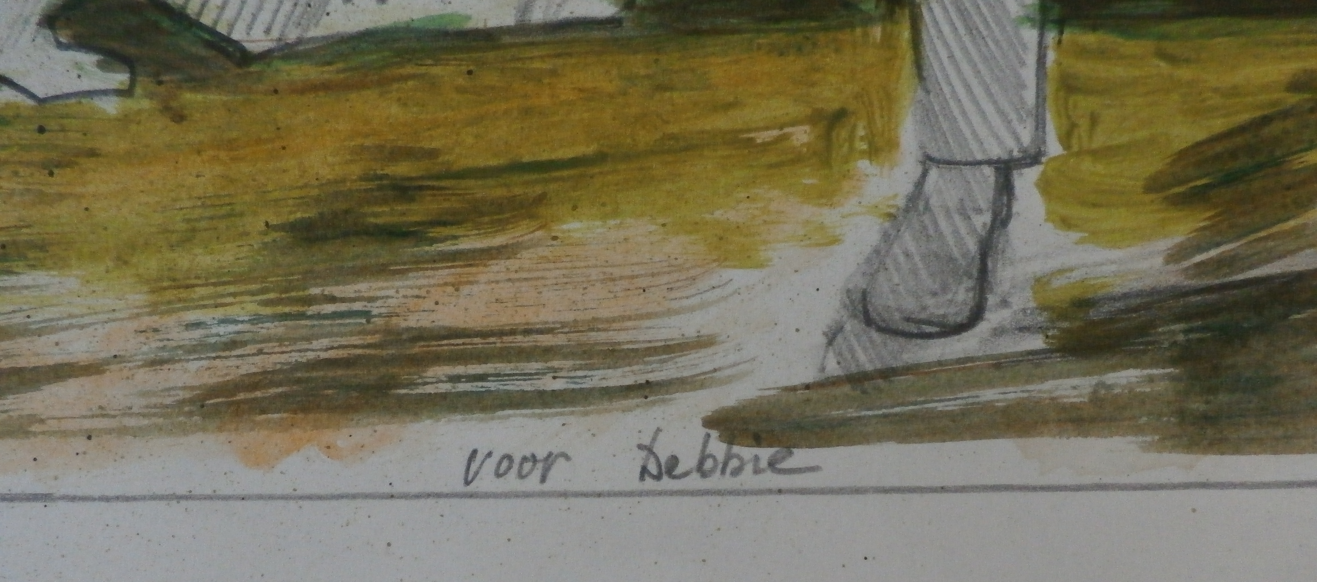 Hannes Postma - Gemengde techniek(potlood/aquarel) - 1974 kopen? Bied vanaf 199!