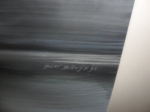 Bert Bruijn - Prachtig werk van Bert Bruijn: Gouache (groot), gesigneerd '92. kopen? Bied vanaf 40!