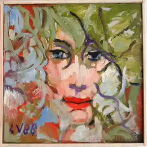 Louis Vorkink - Ingelijst , olieverf op doek , Mevr S. – 1988 verkocht voor € 100!