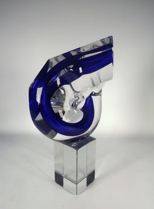 Niet of onleesbaar gesigneerd - Glas, Vrijgevormd object kopen? Bied vanaf 10!