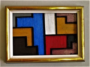 Pjotr van Oorschot - Originele Hout/Acrylverf Compositie "Hommage a de STIJL" gesigneerd kopen? Bied vanaf 1!