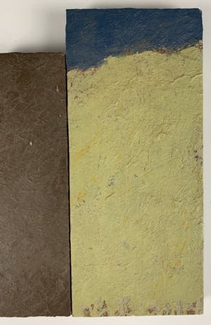 Christiaan Paul Damste - gemengde techniek (collage) - 'Landschap - balk - landschap' kopen? Bied vanaf 320!