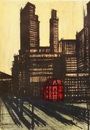 Bernard Buffet - New York II, 1965. Lithografie. kopen? Bied vanaf 25!
