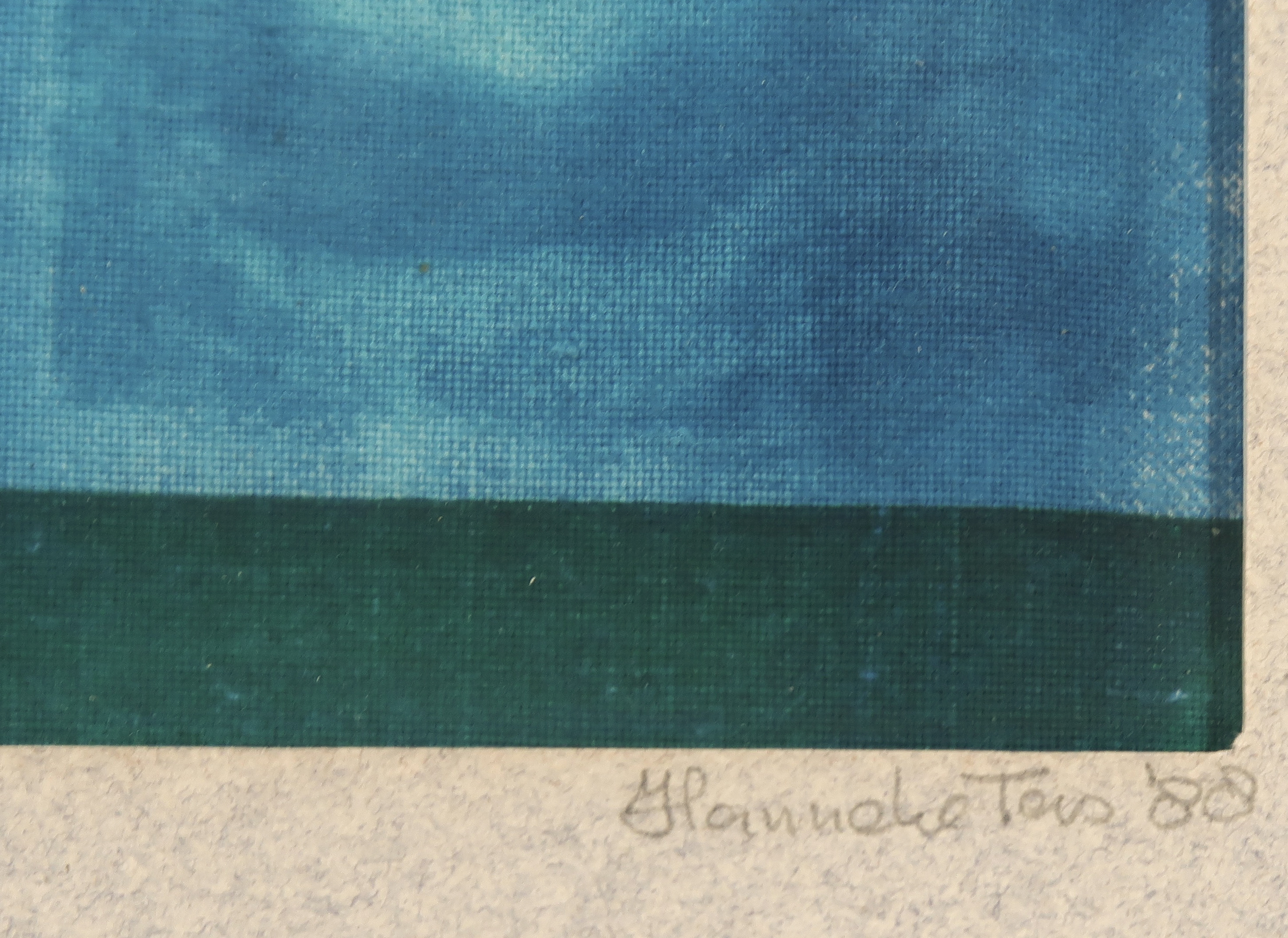 Hanneke Tas - Waterverf op textiel, Zonder titel - Ingelijst kopen? Bied vanaf 20!