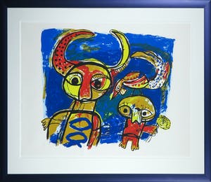 Toyin Loye - Zeefdruk, Ará Òrun - Ingelijst (Groot) kopen? Bied vanaf 70!