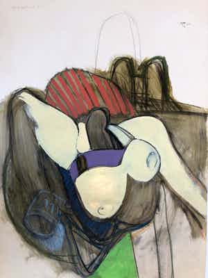 Hans J. Spesshardt - Liggend naakt verkocht voor € 125!