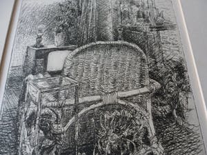 Piet Hein Zijl - Ets. Titel, "Interieur". kopen? Bied vanaf 20!