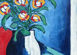 Jan Willem Versteeg - Vaas met bloemen kopen? Bied vanaf 95!