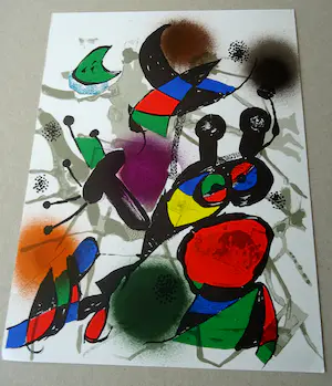 Joan Miro - Litografía original II (band III) 1977- Mourlot 1114 kopen? Bied vanaf 139!
