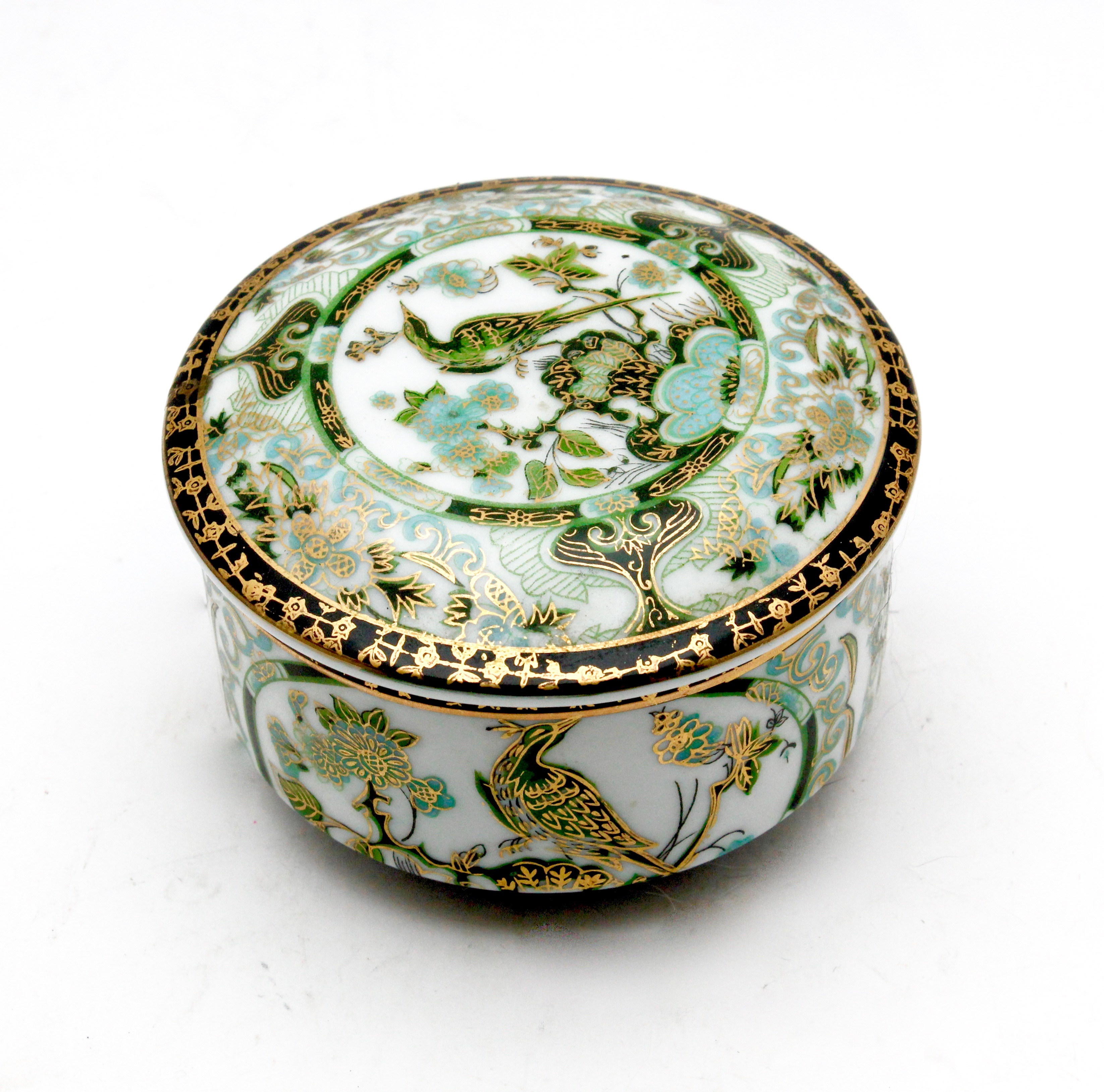 Saji - Imari dekselschaal met groen 'Saji' decor kopen? Bied vanaf 1!