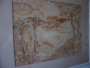 Jacobus Doeser - Gouache, "Landschap". kopen? Bied vanaf 10!