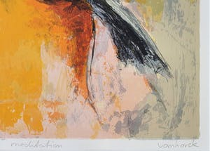 Hans Vanhorck - Litho | Meditation | Ingelijst kopen? Bied vanaf 65!