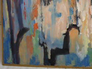 Klaas Pijlman - Olieverf op papier , Bos – 1968 kopen? Bied vanaf 35!