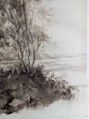 Buy Sierk Schroder - Landschap met bomen? Bid from 80!