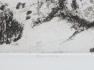 Herman Berserik - Frans landschap - Ets kopen? Bied vanaf 75!