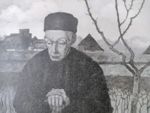 Jan Mankes - Douwe met spade kopen? Bied vanaf 45!