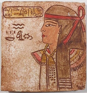 Wim Zurne - Handbeschilderd gips, Egyptian Fantasy IV - Ingelijst kopen? Bied vanaf 20!