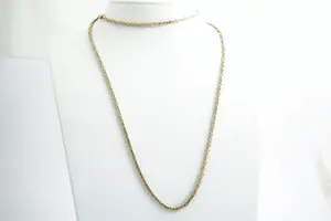 43 - Lang (86cm) 14Krt geel-gouden Konings collier / ketting - gekeurd kopen? Bied vanaf 1230!
