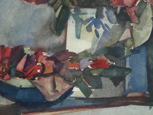 Jan Engelman - Aquarel , Bloemstilleven – gesigneerd & ingelijst – ca 1980 kopen? Bied vanaf 100!