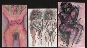 Pieter Haan - Lot van vijf werken, diverse voorstellingen in thema figuren/naakt kopen? Bied vanaf 1!