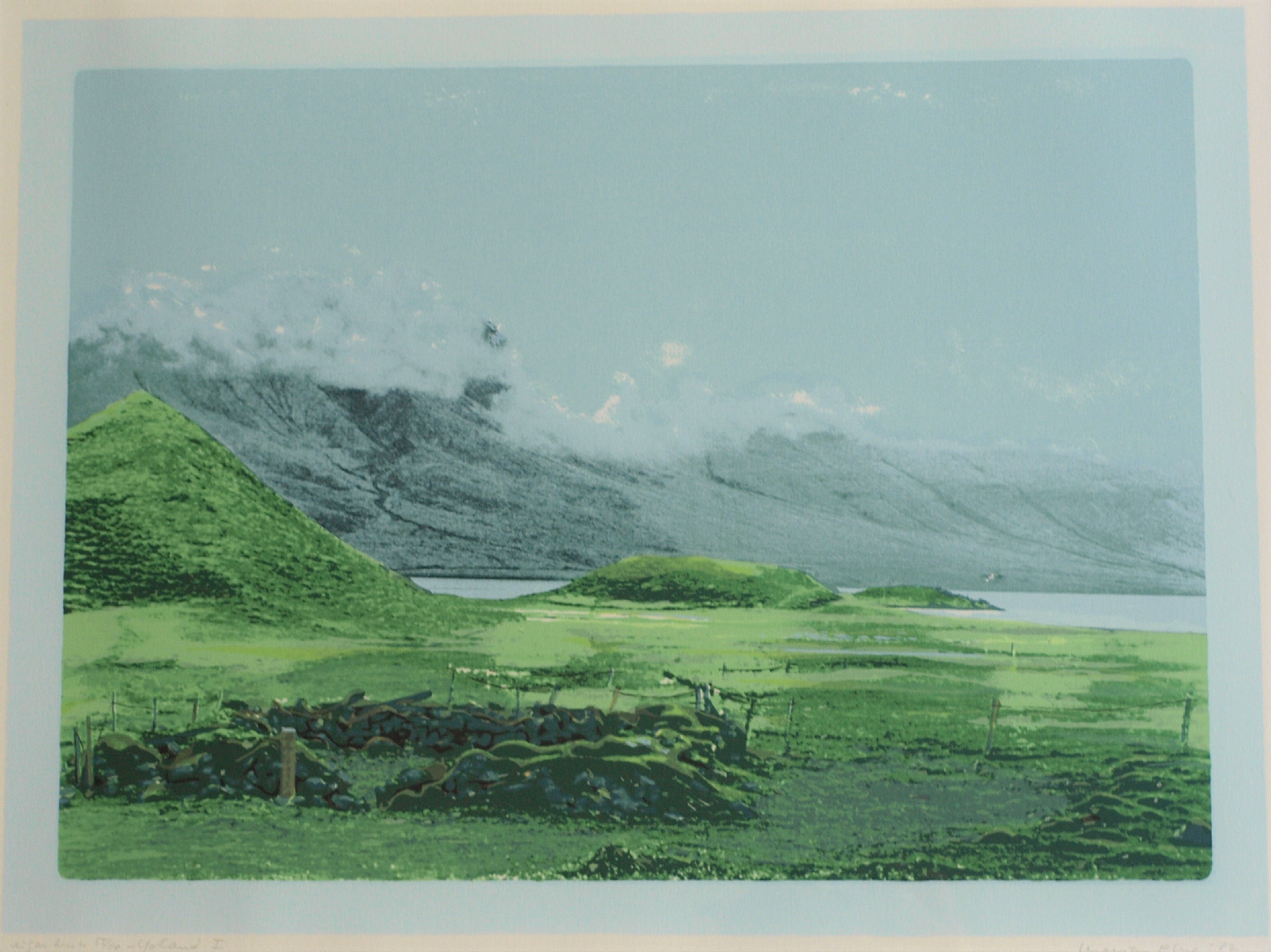 Marian Plug - Zeefdruk , IJsland I – gesigneerd & ingelijst – 1982 kopen? Bied vanaf 30!