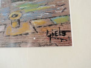 Ludo Giels - Pastel/Krijt - Havengezicht kopen? Bied vanaf 35!
